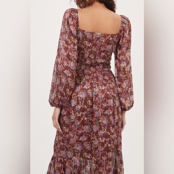ASTR The Label Arlette Printed Maxi Dress Size M - Picture 3 of 10